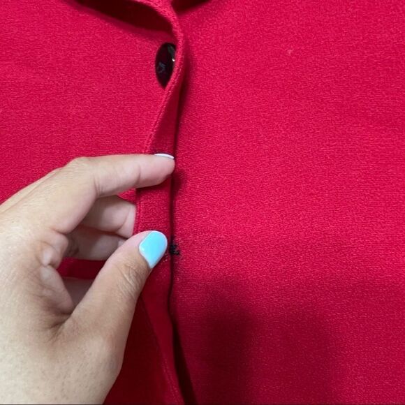 Pendleton Red Virgin Wool Petite Blazer 10 Women vintage - Picture 2 of 9